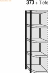 Kerkmann Eckregalfeld Stora 100 HxBxT 190x87x50cm 5 B&ouml;den mit R&uuml;ckwand