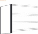 Kerkmann Seiten-Endwand f&uuml;r B&uuml;ro-Regal Progress 500 TxH 40x225cm licht