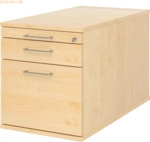 mcbuero.de Rollcontainer 80cm 1 Schub 1 H&auml;ngeregistratur Schloss B&uuml;gel