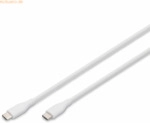 Assmann DIGITUS USB-C Silikon Anschlusskabel, 2m, wei&szlig;