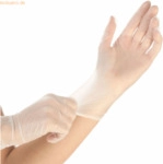 Hygonorm Vinyl-Handschuh Ideal Light puderfrei M 24cm wei&szlig; VE=100 St&uuml;c