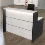 Kerkmann Linear-Theke Bari BxHxT 140x112x80cm wei&szlig;/anthrazit