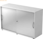mcbuero.de Schiebet&uuml;rschrank Derie 9 2 OH BxTxH 120x40x74,8cm Griff BM