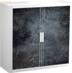 easyOffice Rollladenschrank easyoffice BxTxH 86x37,5x104cm schwarz II