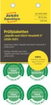 Avery Zweckform Pr&uuml;fplaketten Geprueft nach DGUV 2026-2031 Vinyl 30mm