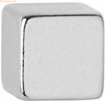 Maul Neodym-W&uuml;rfelmagnet 10x10mm 3800g hellsilber VE=10 St&uuml;ck