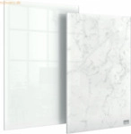 Nobo Glaswhiteboard 152x230mm VE=2 St&uuml;ck marmor/wei&szlig;
