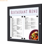 Showdown Men&uuml;kasten Outdoor 2xA4 quer schwarz