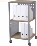 Rocada Mehrzwecktrolley BxTxH 45x45x86cm buche/silber