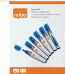 Nobo Boardmarker Liquid Ink Rundspitze VE=10 St&uuml;ck blau