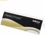 Deflecto Tischnamensschild A6 Querformat transparent