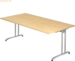 mcbuero.de Schreibtisch 200x100cm Ahorn