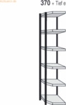 Kerkmann Magazin-Regal Stora 100 Eck-Regalfeld BxTxH 67x30x225cm schwa