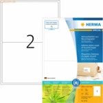 HERMA Etiketten 199,6x143,5mm naturwei&szlig; RC A4 VE=80 Blatt