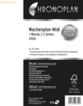 Chronoplan Wochenplan Midi in Spalten 1 Woche/ 2 Seiten 2026