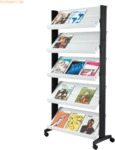 Paperflow Prospektst&auml;nder Uno 255N.02 5 Auflagen mobil grau