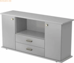 mcbuero.de Sideboard SB 2OH 2 Sch&uuml;be BxTxH 166,1x44,8x84cm Griff SG Gr