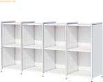 Kerkmann Sidebaord Artline BxTxH 236x38x78cm als F&auml;cherregal wei&szlig;