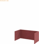 mcbuero.de Filzeinschub FlexWall 80cm 1OH bordeaux