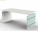 Kerkmann Schreibtisch Aveto Wangengestell 180x80x68-76cm h&ouml;henverstell