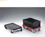 Durable Lagertrolley 400x600mm rot