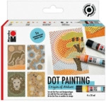 3 x Marabu Kreativmarkerset 3D Dot Pen Nature - 9-teilig.