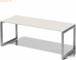 Bisley Schreibtisch Cito BxTxH 200x80x74cm grauwei&szlig; Gestell silber