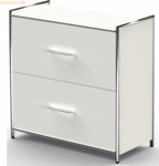 Kerkmann Sidebaord Artline BxTxH 80x38x78cm 2 Schubf&auml;cher wei&szlig;/wei&szlig;