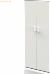 Kerkmann Vorbaut&uuml;ren f&uuml;r Regalsystem Artline BxH 750x173mm 5 OH wei&szlig;