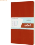 Moleskine Notizheft Volant Large A5 liniert Softcover VE=2 St&uuml;ck koral