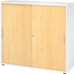 mcbuero.de Schiebet&uuml;renschrank Serie 9 3OH BxTxH 120x40x110cm Griff BS