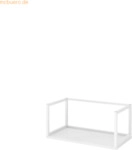 mcbuero.de Metallrahmen FlexWall 80cm 1OH wei&szlig;