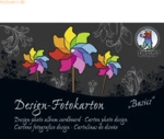 5 x Ludwig B&auml;hr Design-Fotokarton Basics 300g/qm A6 VE=60 Blatt 60 Mot