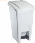 CEP Treteimer Kunststoff 60L wei&szlig;