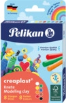 Pelikan Kinderknete creaplast - 8 Farben sortiert Faltschachtel.