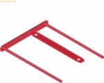 Bankers Box Archivclip BBD- Clip kunststoffbeschichtetes Metall rot VE