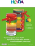 10 x Heyda Transparentpapier A4 115g/qm VE= 10 Blatt