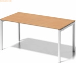 Bisley Schreibtisch Cito BxTxH 160x80x74cm buche Gestell verkehrswei&szlig;