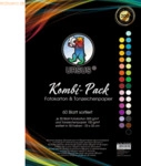 5 x Ludwig B&auml;hr Kombi-Pack Tonpapier 300g/qm / Fotokarton 130g/qm 23x3