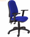 Rocada B&uuml;rodrehstuhl mit Armlehne blau