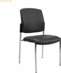 Topstar Besucherstuhl MEDICAL10 KH1900D30 oAL Stahl chrom Bezug schwar