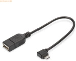 Assmann DIGITUS USB 2.0 Adapterkabel, OTG, Typ micro B - A St/Bu,0.15m