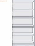 Kerkmann B&uuml;roregal Progress 500 Anbauregal BxTxH 75x60x190cm 6 B&ouml;den m