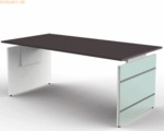 Kerkmann Schreibtisch Aveto Wangengestell 180x80x68-76cm h&ouml;henverstell