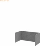 mcbuero.de Filzeinschub FlexWall 80cm 1OH grau