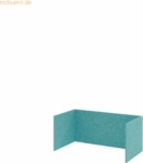 mcbuero.de Filzeinschub FlexWall 80cm 1OH t&uuml;rkis
