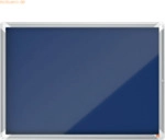 Nobo Schaukasten Premium Plus Innenbereich 8xA4 Filz Klappt&uuml;r Glas bla
