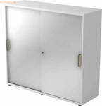 mcbuero.de Schiebet&uuml;renschrank Serie 9 3OH BxTxH 120x40x110cm Griff SG