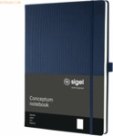 Sigel Notizbuch Conceptum ca. A4 194 S. Hardcover blanko 80g midnight