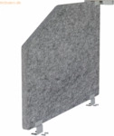 mcbuero.de Akustikseitenwand 73,5x50 1-er Set grau-meliert